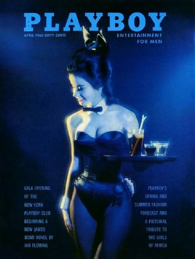 Playboy cover with Kelly Collins 1963